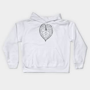 Anthurium clarinervium Kids Hoodie